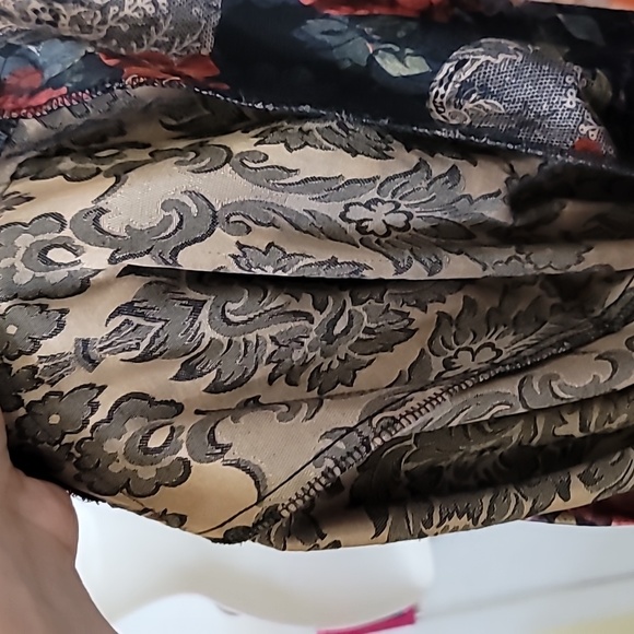 Vintage Blazer Jacket Womens rose print pockets lightweight - Picture 9 of 9